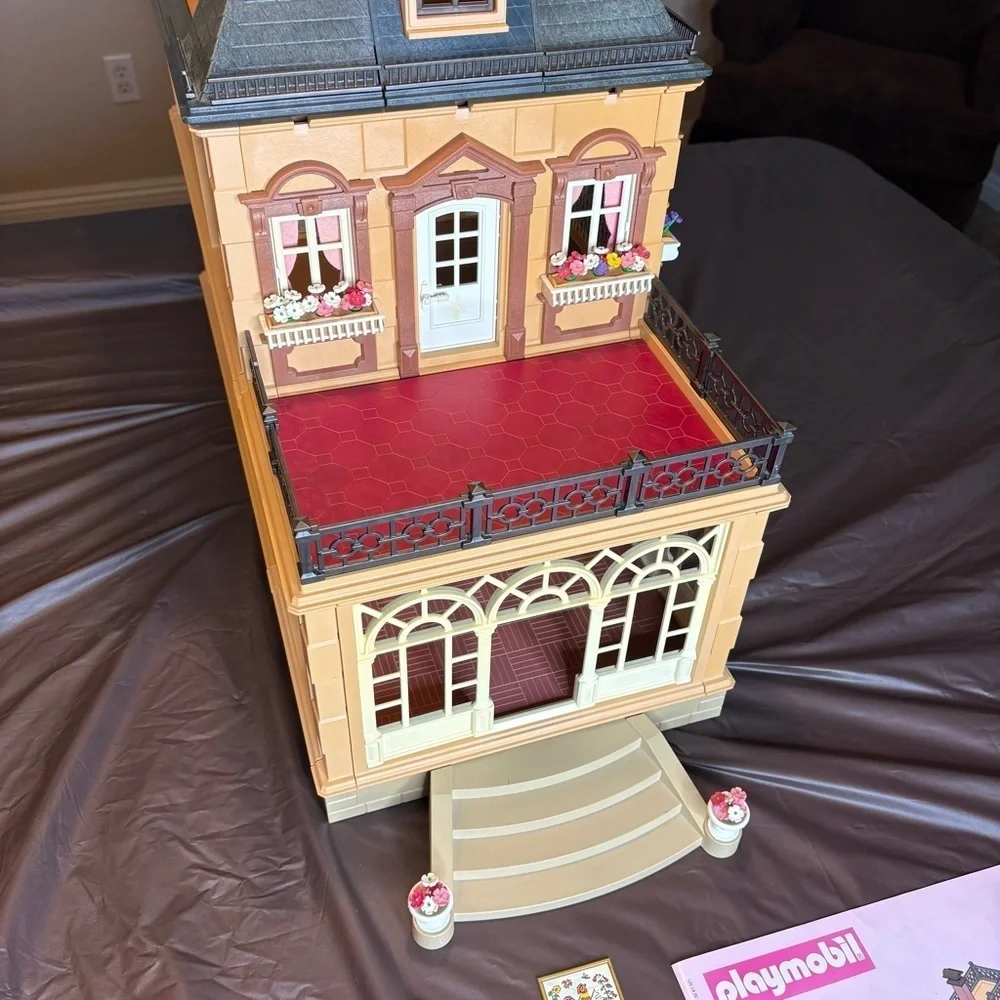 1989 Playmobil 5300 Victorian Mansion Expansion House Set Missing Stairs Railing